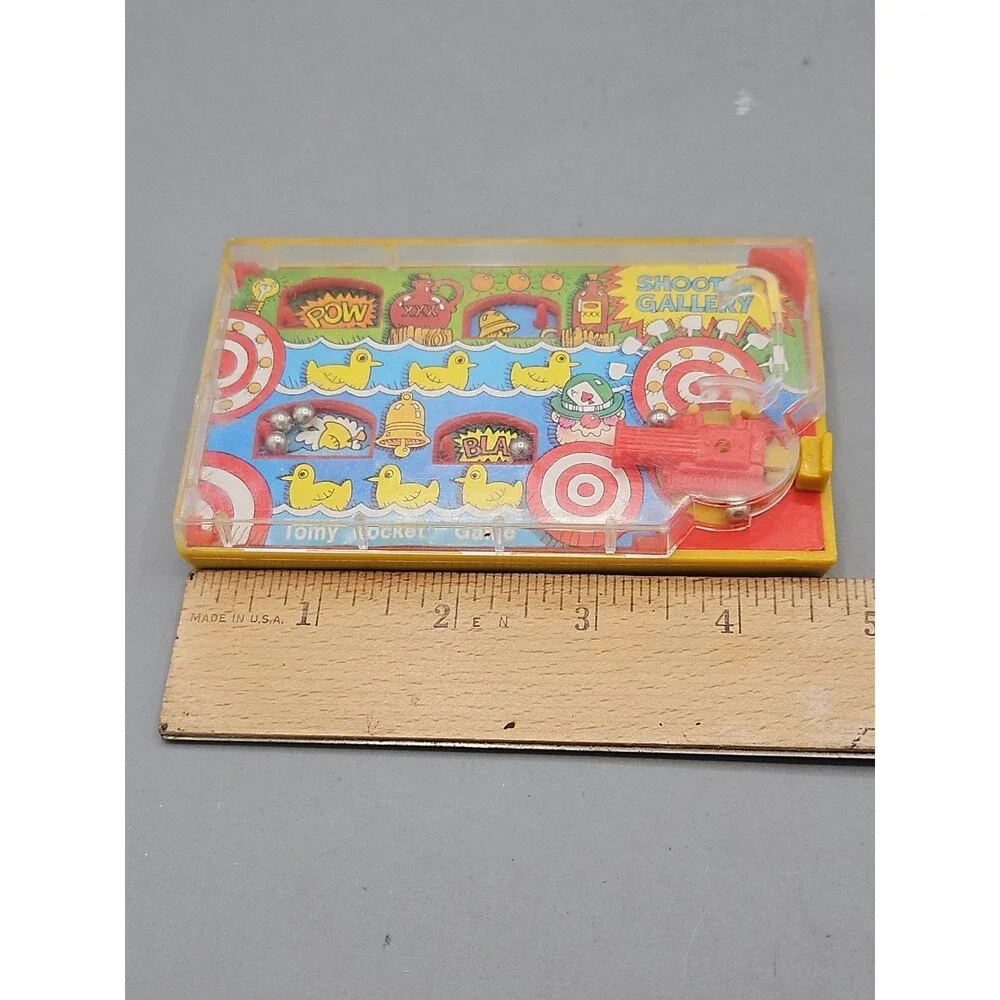 Vintage 1976 Tomy Pocket Shooting Gallery Game, Fair Game, Handheld